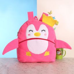 Toytales Pingu Bag Pink - Height 13 Inches-image-25