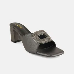Lavie PU Party Block Sandals with Tassels-11