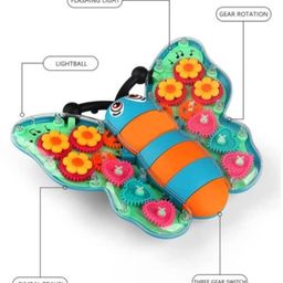 Arcade Toys Transparent 3 D Butterfly Toy 360° Rotating Gear Simulation Mechanism - Colour May Vary image 4