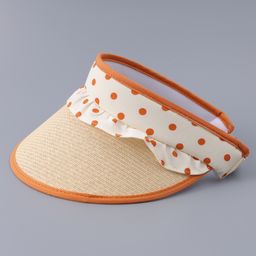 Babyhug Free Size Visor Cap With Polka Dot Print - Brown image 5