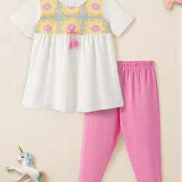 Nauti Nati Girls Printed Top with Trousers-image-91