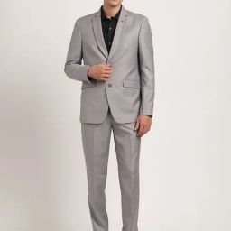 Turtle Grey Tailored Fit Two Piece Suit-image-88