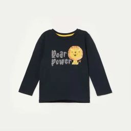 Juniors by Lifestyle Boys Blue Cotton Printed Full Sleeves T Shirt-image-88
