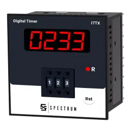 Spectrum Thumb Wheel Timer, I7TX 72x72 mm Size 68x68 mm Panel Cutout-41