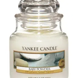 Yankee Candle White Classic Small Jar Baby Powder Scented Candle-picture-8
