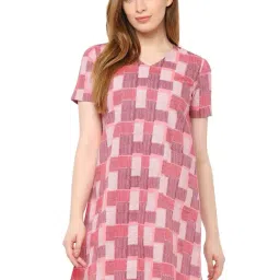 Solly by Allen Solly Pink Printed Dress-picture-7