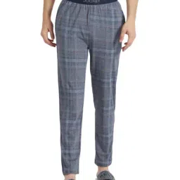 Jockey IM03 Grey & Blue Tencel Modal Cotton Elastane Pyjamas with Side Pocket (Prints May Vary)-picture-35