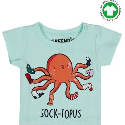 Greendigo Kids Blue Printed T-Shirt-image-51