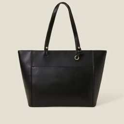 Accessorize London Black Solid Tote Handbag-image-50