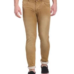 Cantabil Khaki Regular Fit Jeans-image-16