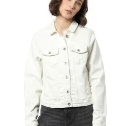 Only Off White Regular Fit Jacket-32