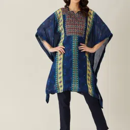 The Kaftan Company Navy Printed Kurta-image-29