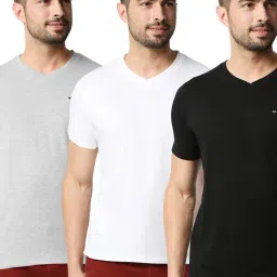 Basics Multicolor Slim Fit T-Shirt-image-53