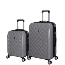 it luggage Fashionista Glossy Grey Combo-24 & 20 inches Expandable Hardsided Trolley with TSA Lock-image-78