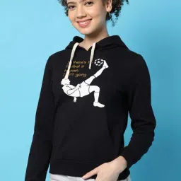 Campus Sutra Black Cotton Graphic Print Sweatshirt-image-79