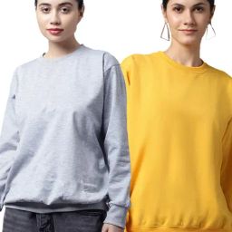 Vimal Jonney Grey & Yellow Fleece Pullover - Pack of 2-picture-38
