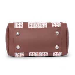 ZOUK Agra Floral Multicolor Printed Handheld Handbag image 5