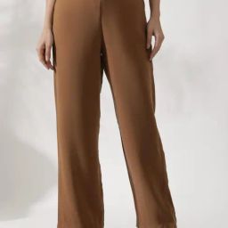 W Brown Mid Rise Flared Pants-picture-10