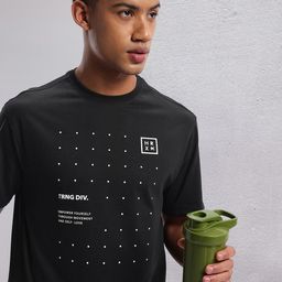 HRX by Hrithik Roshan Printed Training T-shirt-image-57