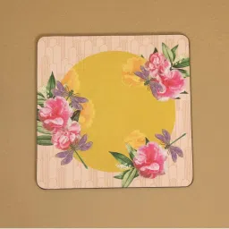ICRAFT Mello Series Mustard Mdf Trivet - Set of 4 image 2