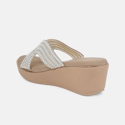 Mast & Harbour Textured Party Block Sandals with Bows image 3