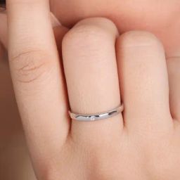 Zavya 925 Silver Endless Harmony Rhodium Plated Adjustable Couple Ring For Unisex-image-37