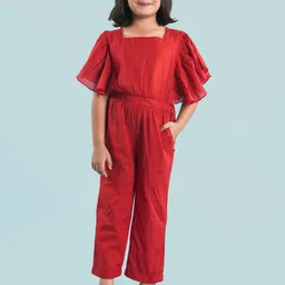 Nature Nook Kids Girls Cotton Basic Jumpsuit-picture-25