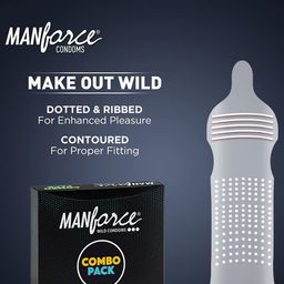 Manforce Set of 4 Lubricated Wild Condoms - 20 Pcs Each image 3