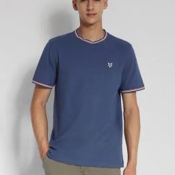 american eagle outfitters American Eagle Blue Cotton Regular Fit T-Shirt-picture-23