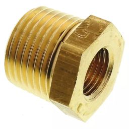 Legris Brass Pipe Fitting Straight Threaded Reducer Male R 1/2 inch to Female G 1/4in, 0163 21 13 (Pack of 5 Pcs)-picture-3