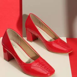 Iconics Women's Red Casual Pumps-image-78