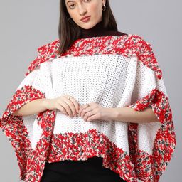 Magic Needles Self Design Poncho-image-5