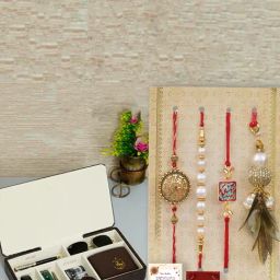 eCraftIndia Assorted Multicolor Rakhi with Organizer-image-94