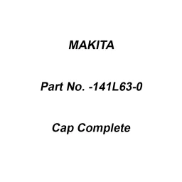 Makita Cap Complete Suitable for VC006G, Part No 141L63-0-28