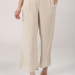 Saltpetre Women Relaxed Pleated Trousers-image-76