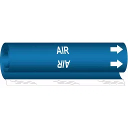 BRADY Pipe Marker Air Blue & White for 1-1/2 to 2-3/8 inch Outer Diameter Pipe, 14H750-image-86