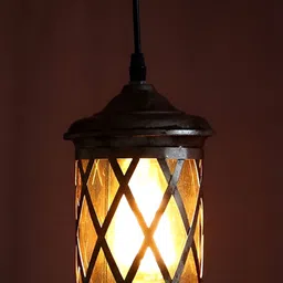 GAUVIK Gold-Toned Textured Ceiling Lamp image 4