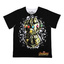 Marvel by Wear Your Mind Boys Black Printed Round Neck T-shirt-image-90