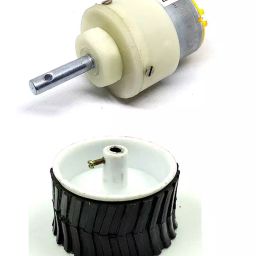 Invento 6V - 12V 5 Kg-cm 10 rpm DC Metal Geared Motor 70mm x 40mm-image-75