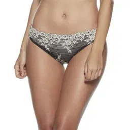 Wacoal Embrace Lace Low Waist Medium Coverage Lace Bikini Panty - Black-picture-7