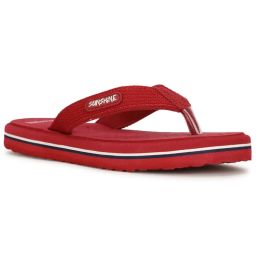Bata Solid Red Flipflops-image-38