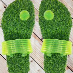 ADJ Men Green Rubber Flip Flops-image-95