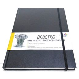 Brustro Artists Stitched Bound A4 Size Sketch Book - 160 Pages-image-22