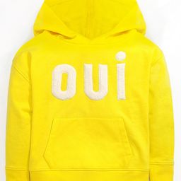 Cherry Crumble By Nitt Hyman Full Sleeves Fur Applique Detail Hooded Imperial Sweatshirt - Yellow-picture-49