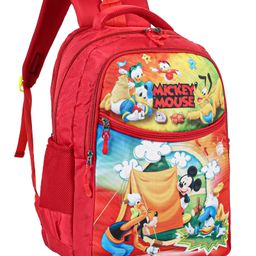 Mickey Mouse & Friends Kids School Bag Red - 18 Inches (Color May Vary)-11