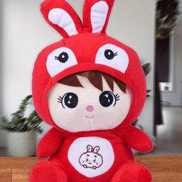 Besties Soft Bunny Plush Toy Red - Height 40 cm-15