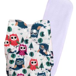 Fantasy India Washable Baby Diaper Premium Cloth Diaper Reusable, Adjustable Size, Waterproof, Pocket Cloth Diaper Nappie Free Size (1 Diaper and 1 Insert Pad)-81