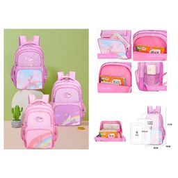 SANJARY Cute Rainbow Design & Comfortable Shoulder School Backpack for Kidscolor design may vary Height 16 Inches-image-92