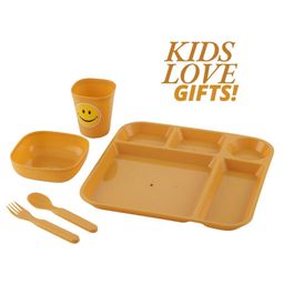 Reliance PLAST Hot Day Set Party Food Thali Dinnerware Divided Plates for Kids - Yellow-22