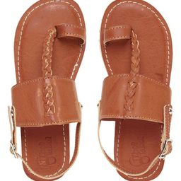 Tiber Taber Braid Designed Sandals - Brown-picture-35